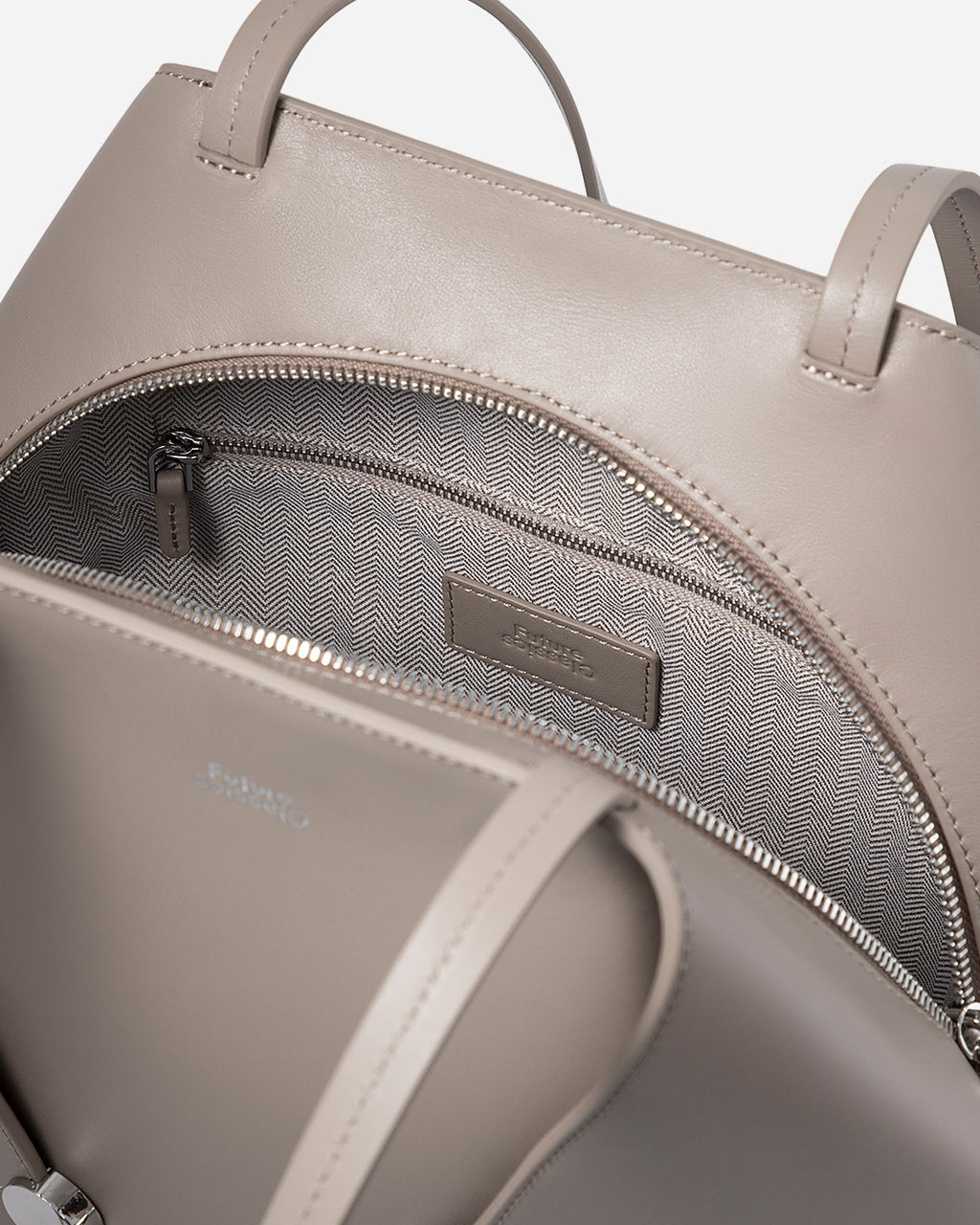 Small Collar Nappa Tote