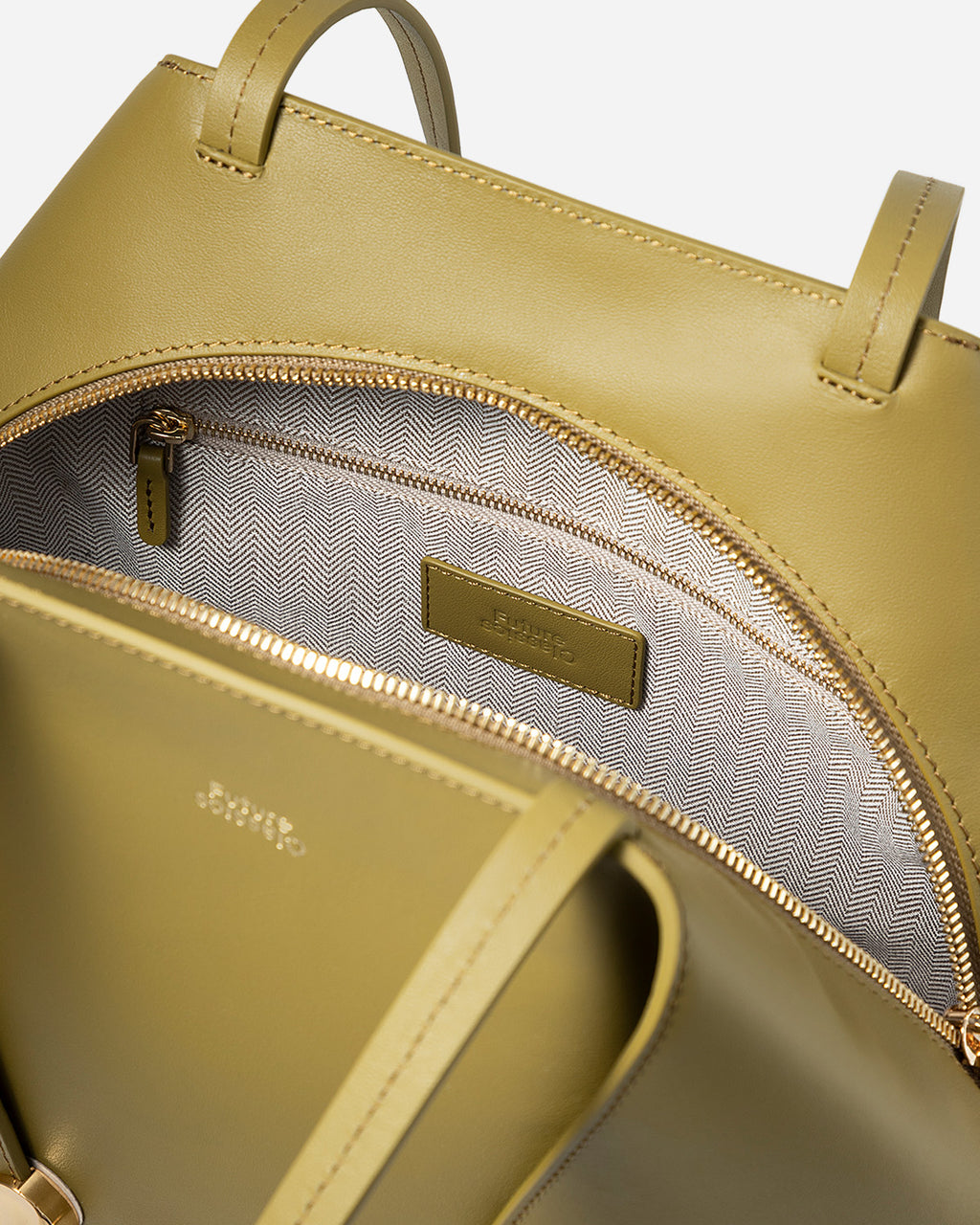 Small Collar Nappa Tote
