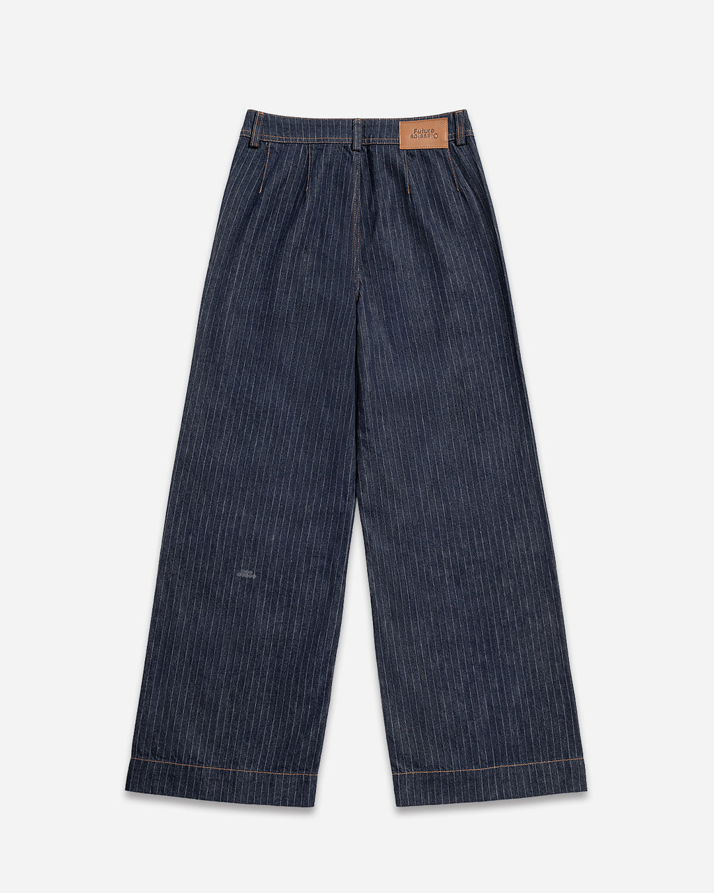 Pinstripe Wide Leg Jeans