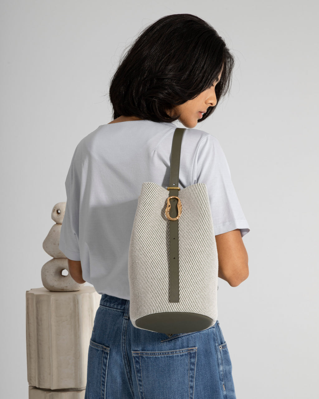 Medium Convertible Canvas Bucket