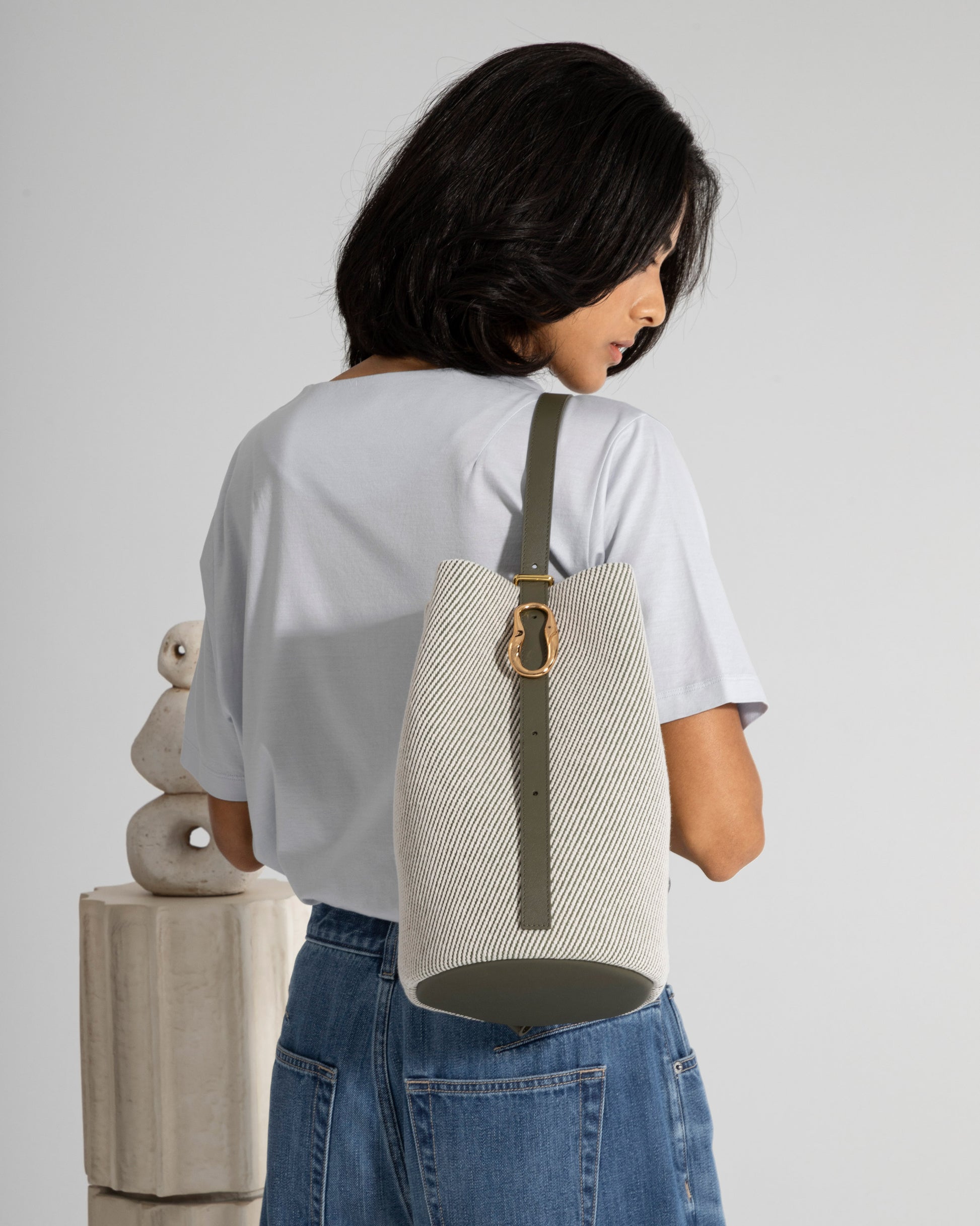 Medium Convertible Canvas Bucket