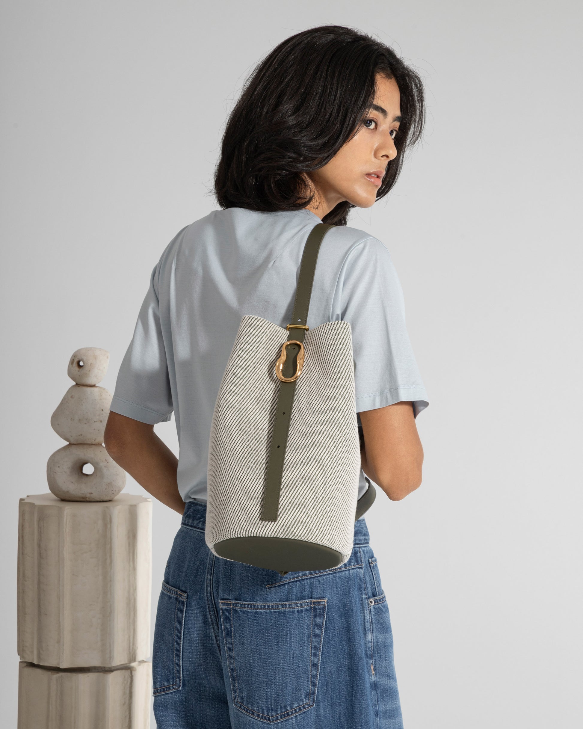 Medium Convertible Canvas Bucket