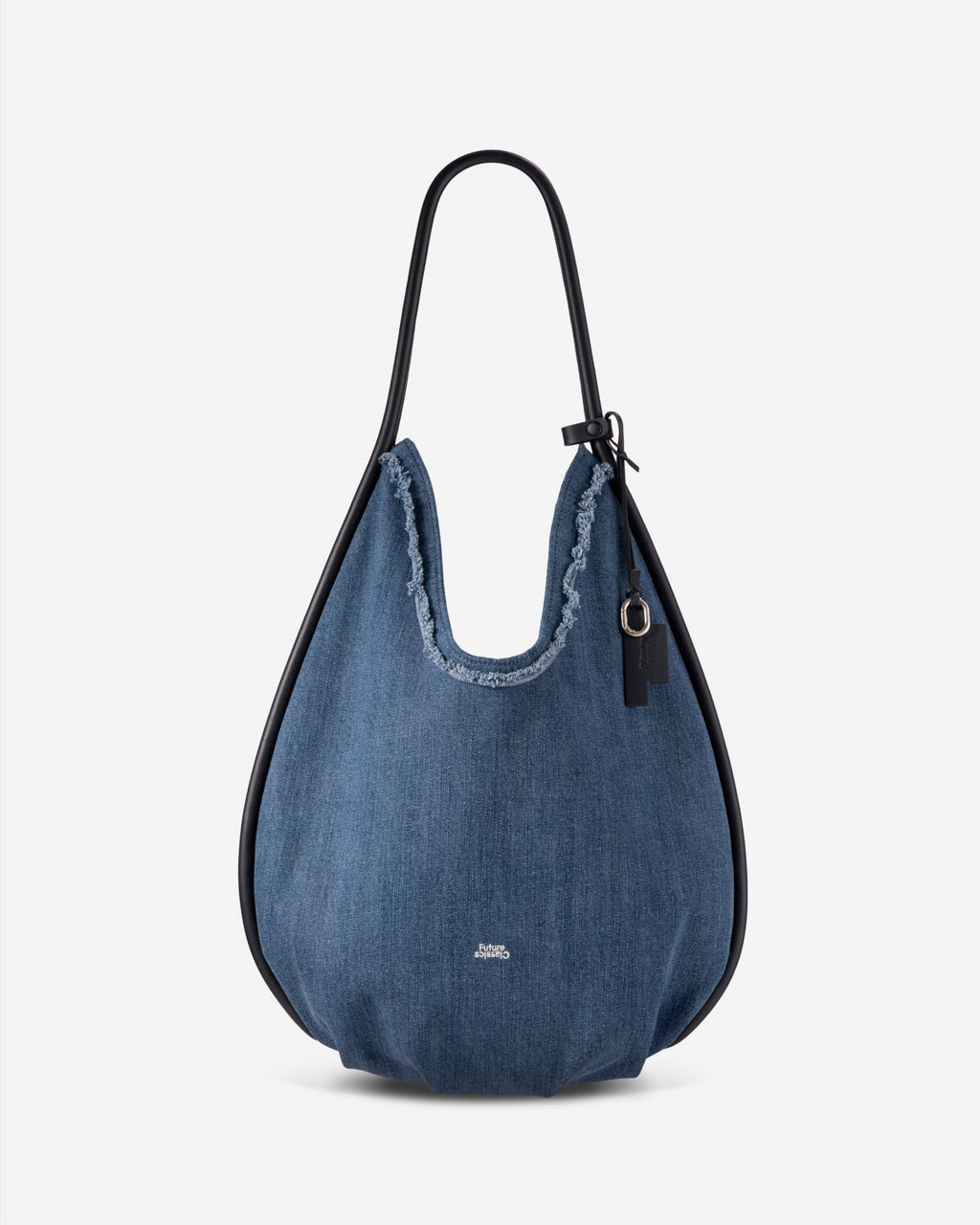 Large Teardrop Denim Hobo