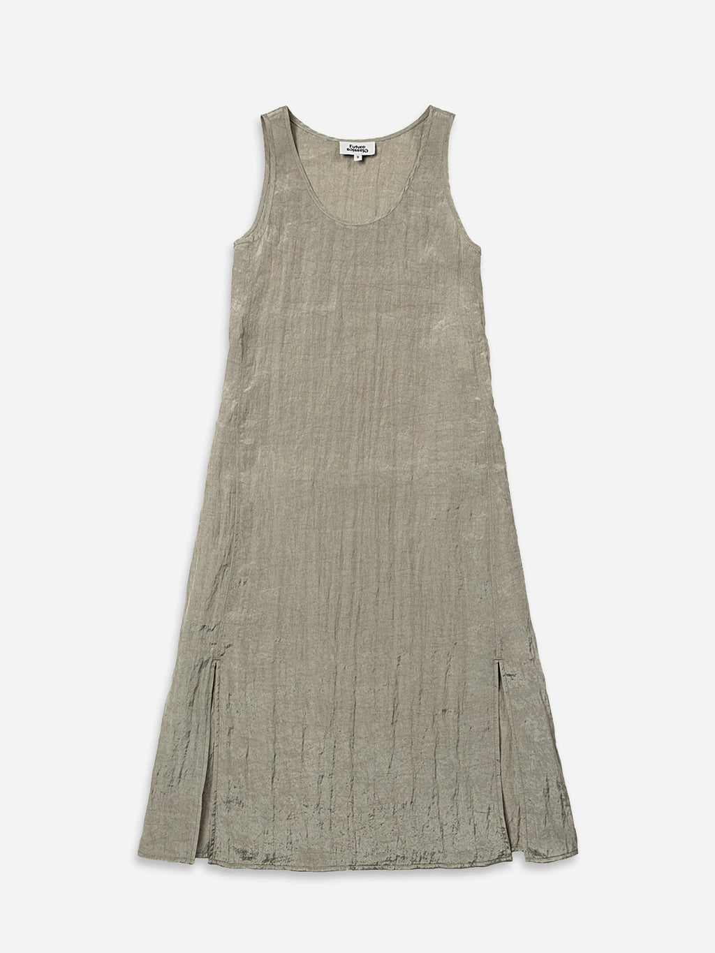 Crinkle Slit Dress
