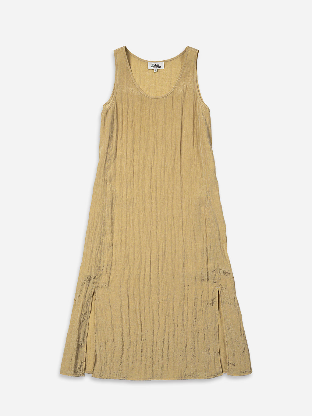 Crinkle Slit Dress