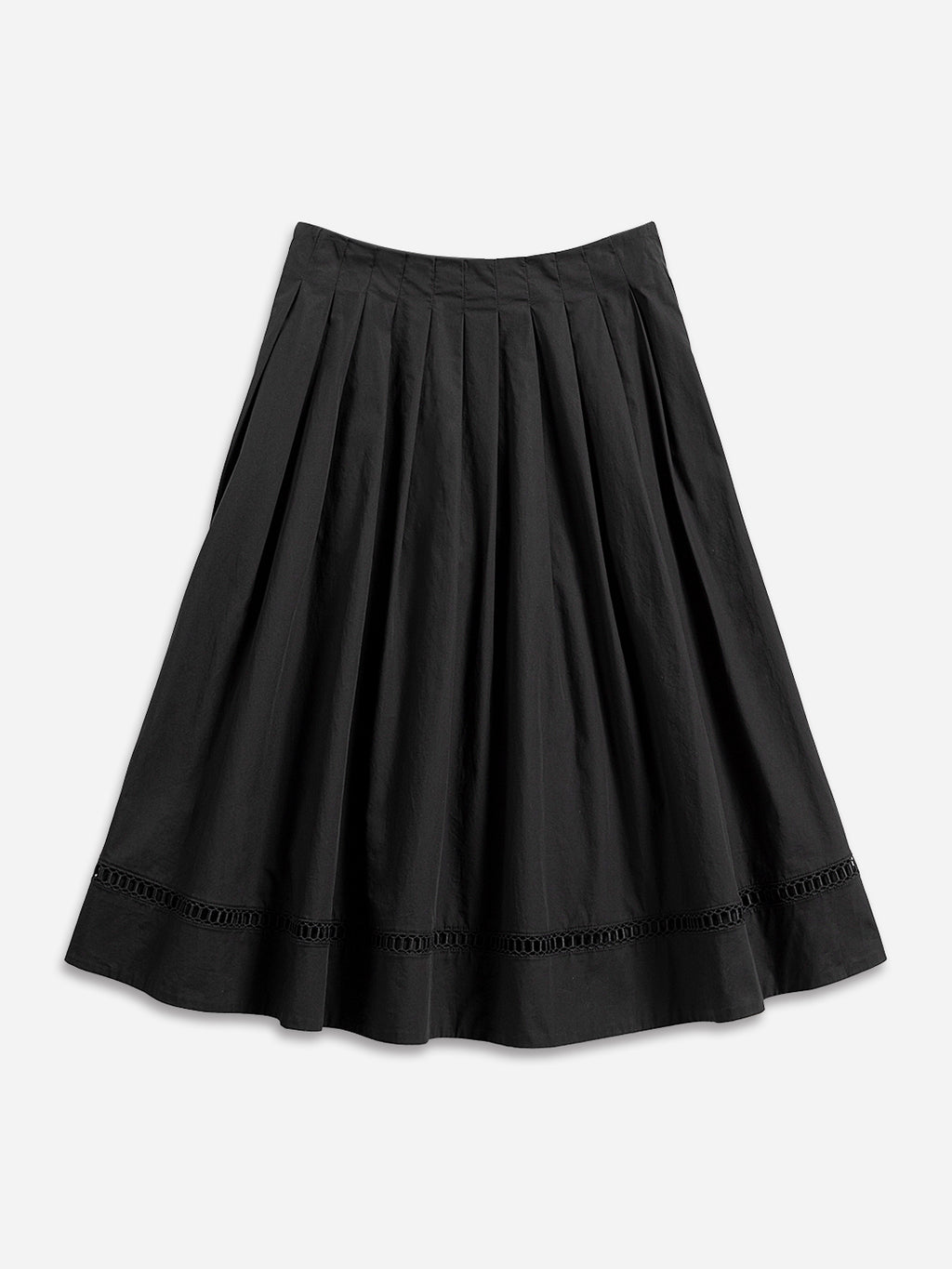 Pleated Flare Skirt