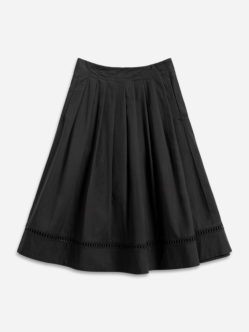 Pleated Flare Skirt