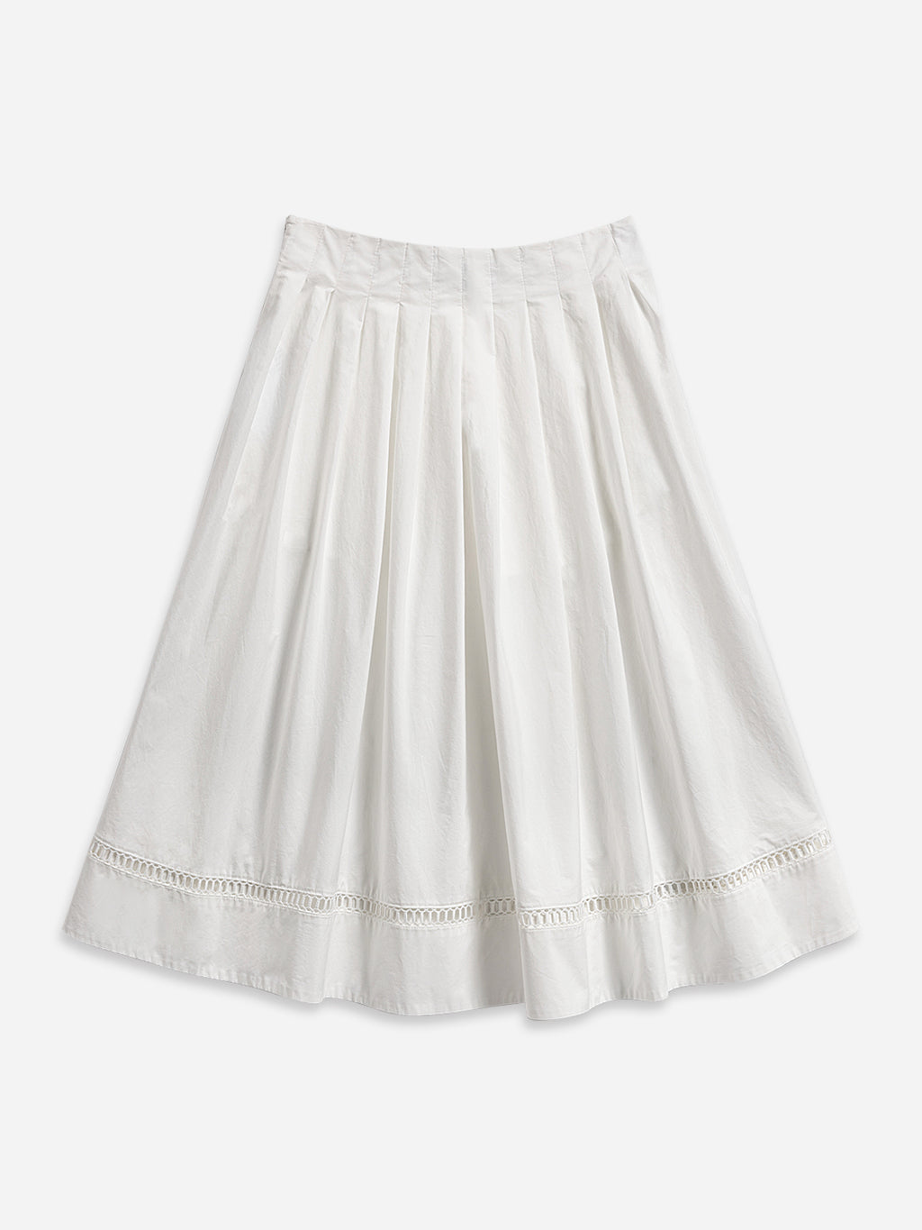 Pleated Flare Skirt