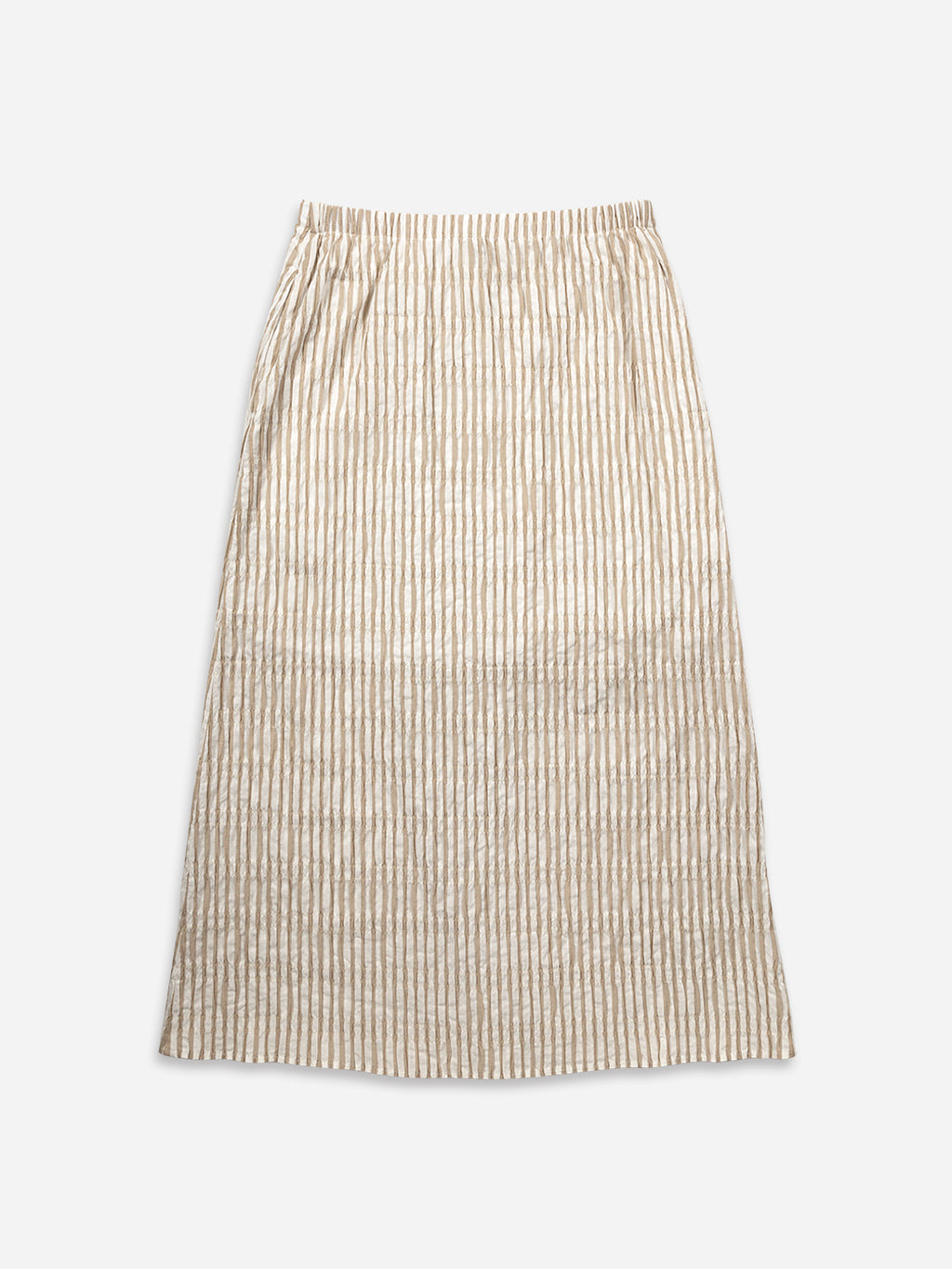 Striped Overlap Skirt