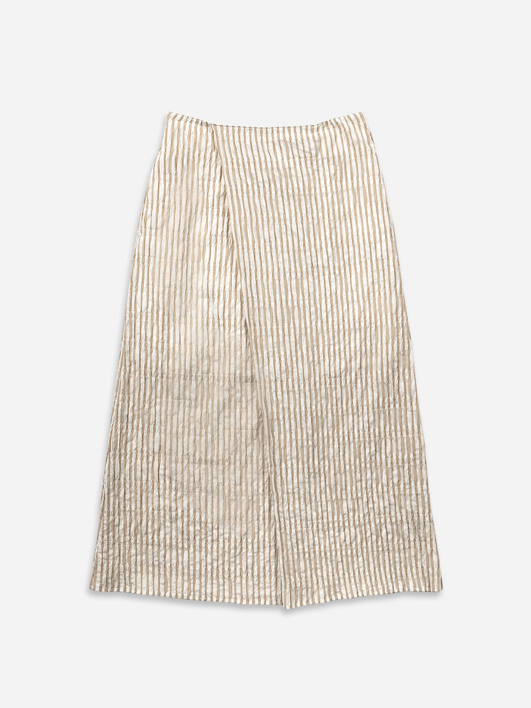 Striped Overlap Skirt