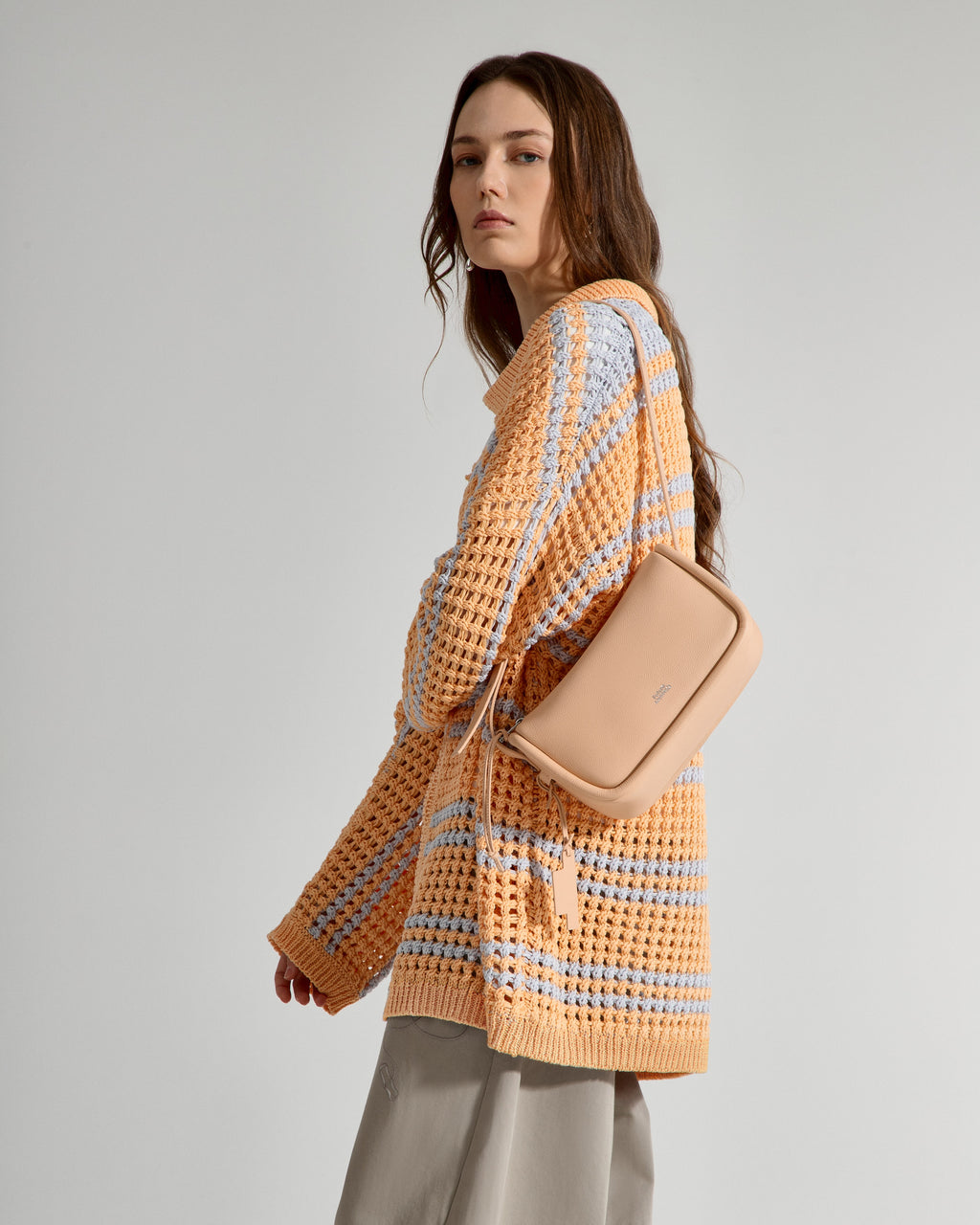 Striped Cocoon Cardigan