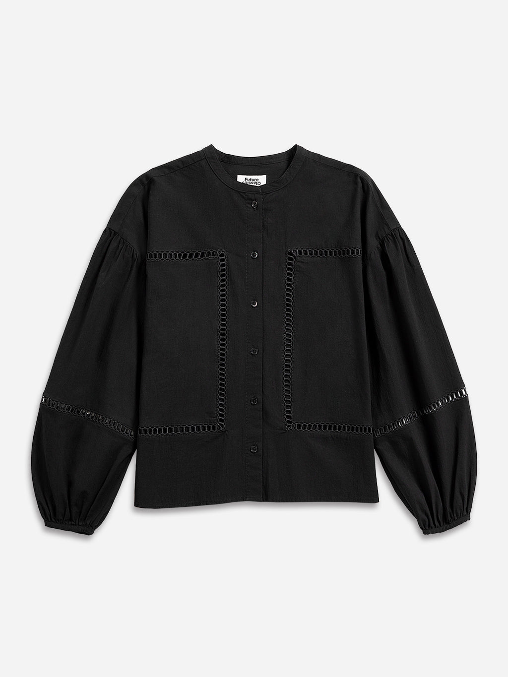 Band Collar Stencils Shirt