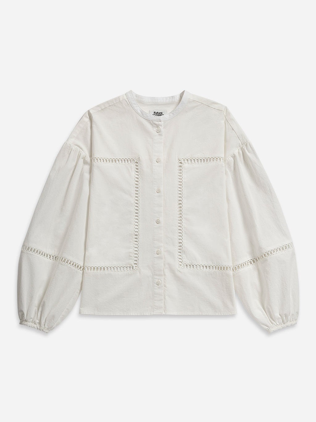 Band Collar Stencils Shirt