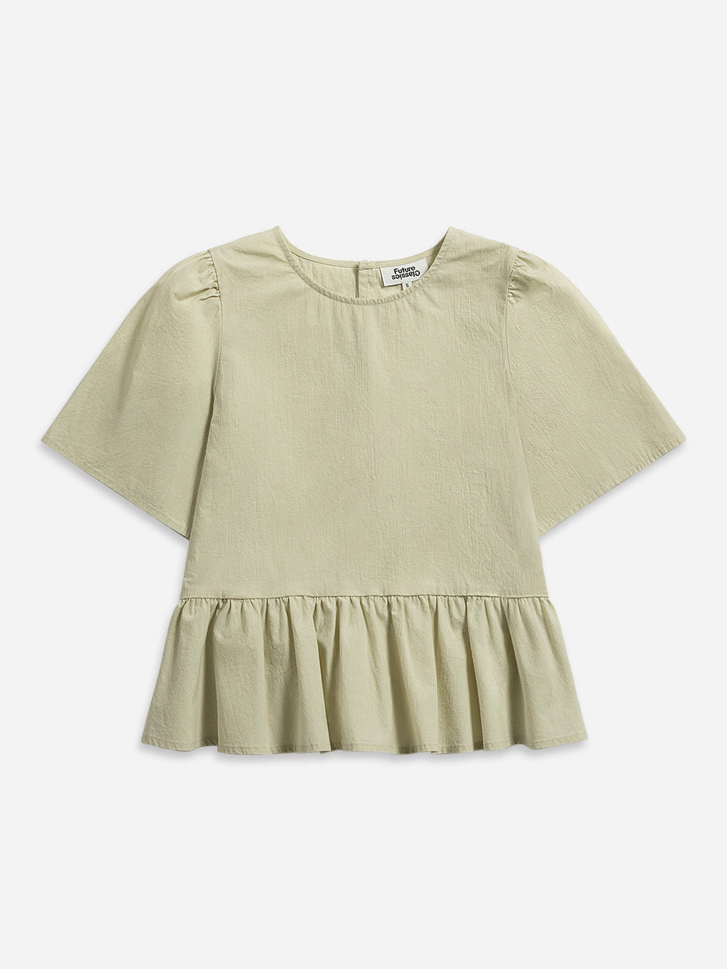 Puff Sleeves Gathered Blouse