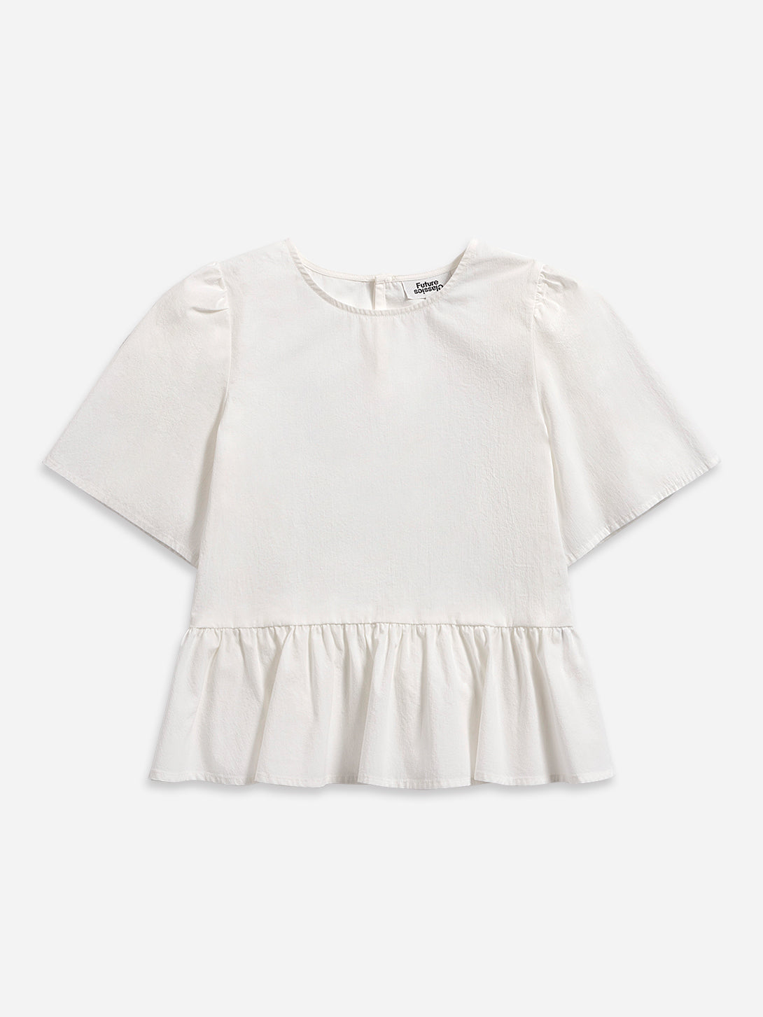 Puff Sleeves Gathered Blouse