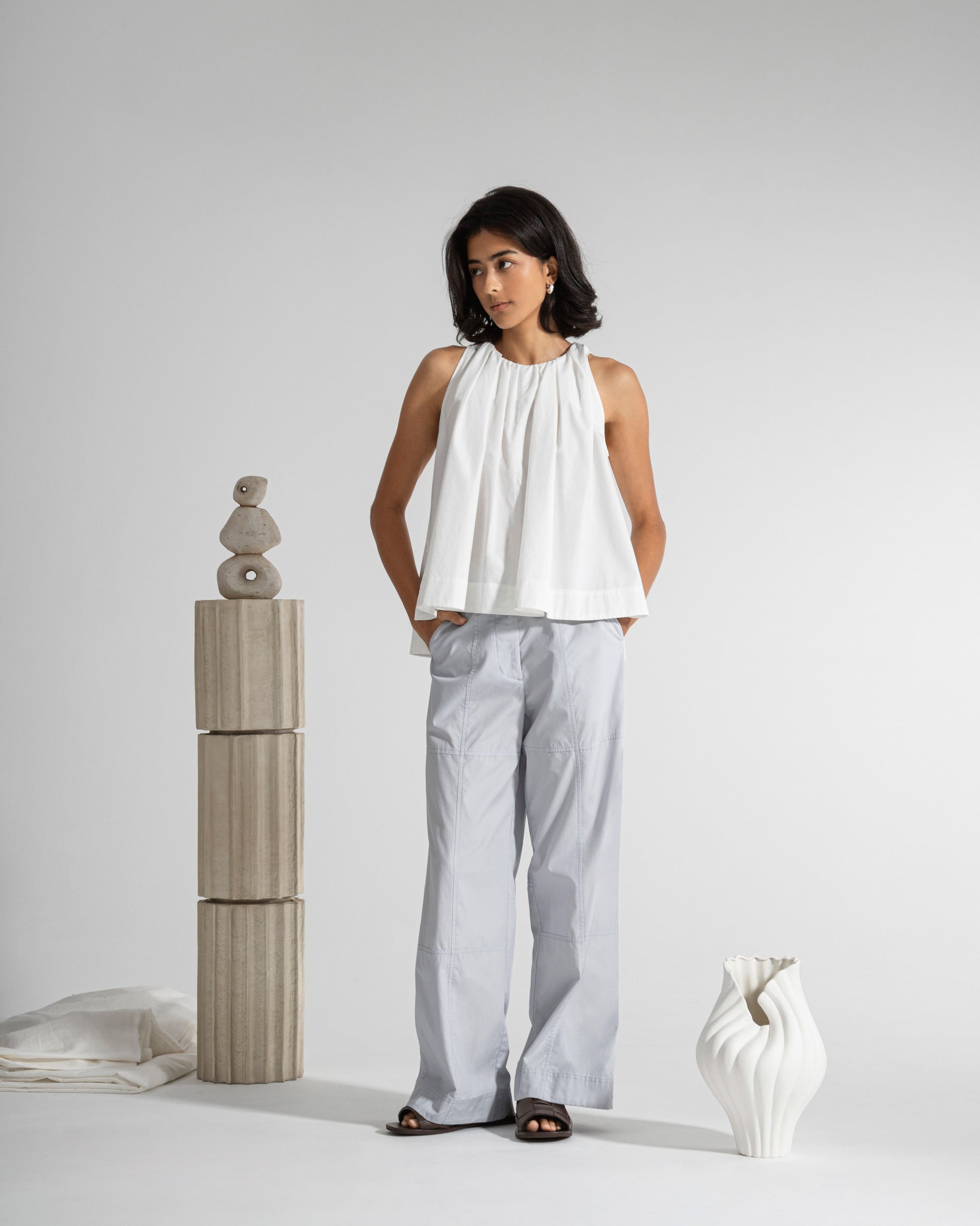 ギャザーネック ホルタートップ（HK / JP限定）