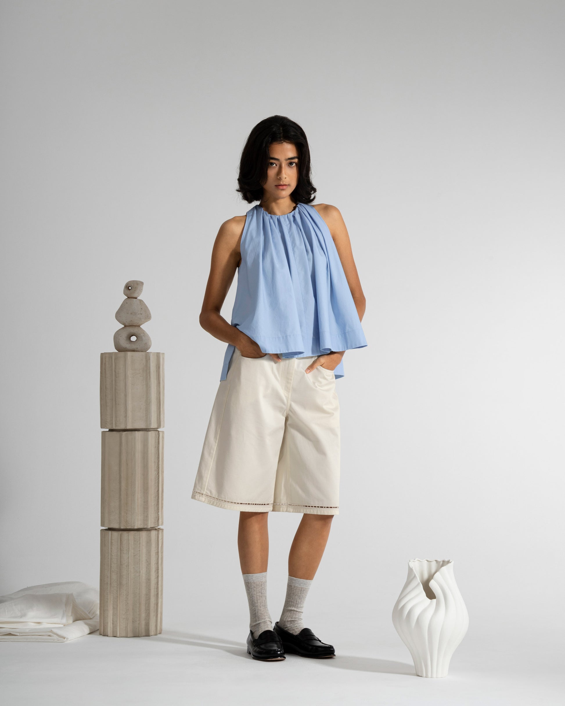 ギャザーネック ホルタートップ（HK / JP限定）