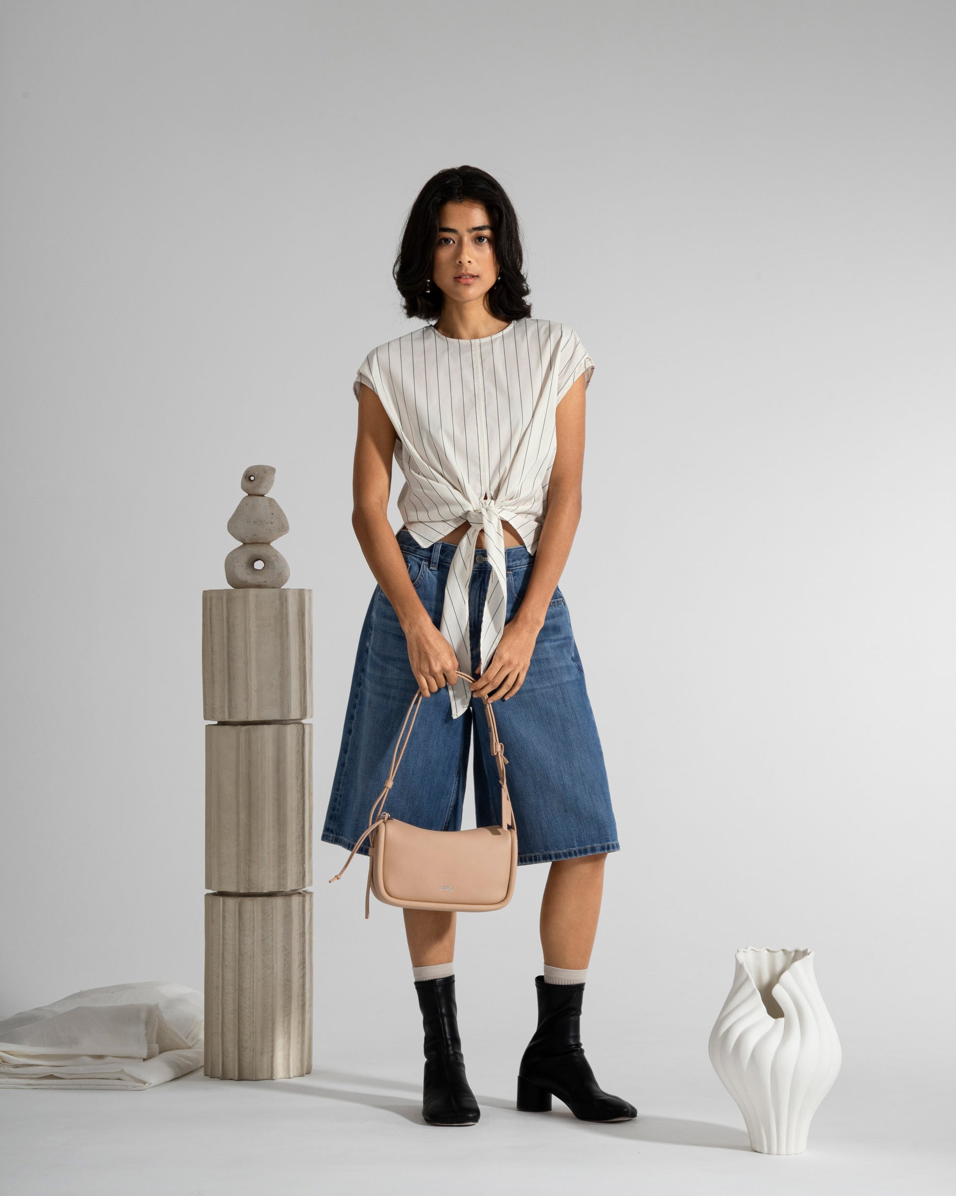 ボーイフレンド デニムショーツ