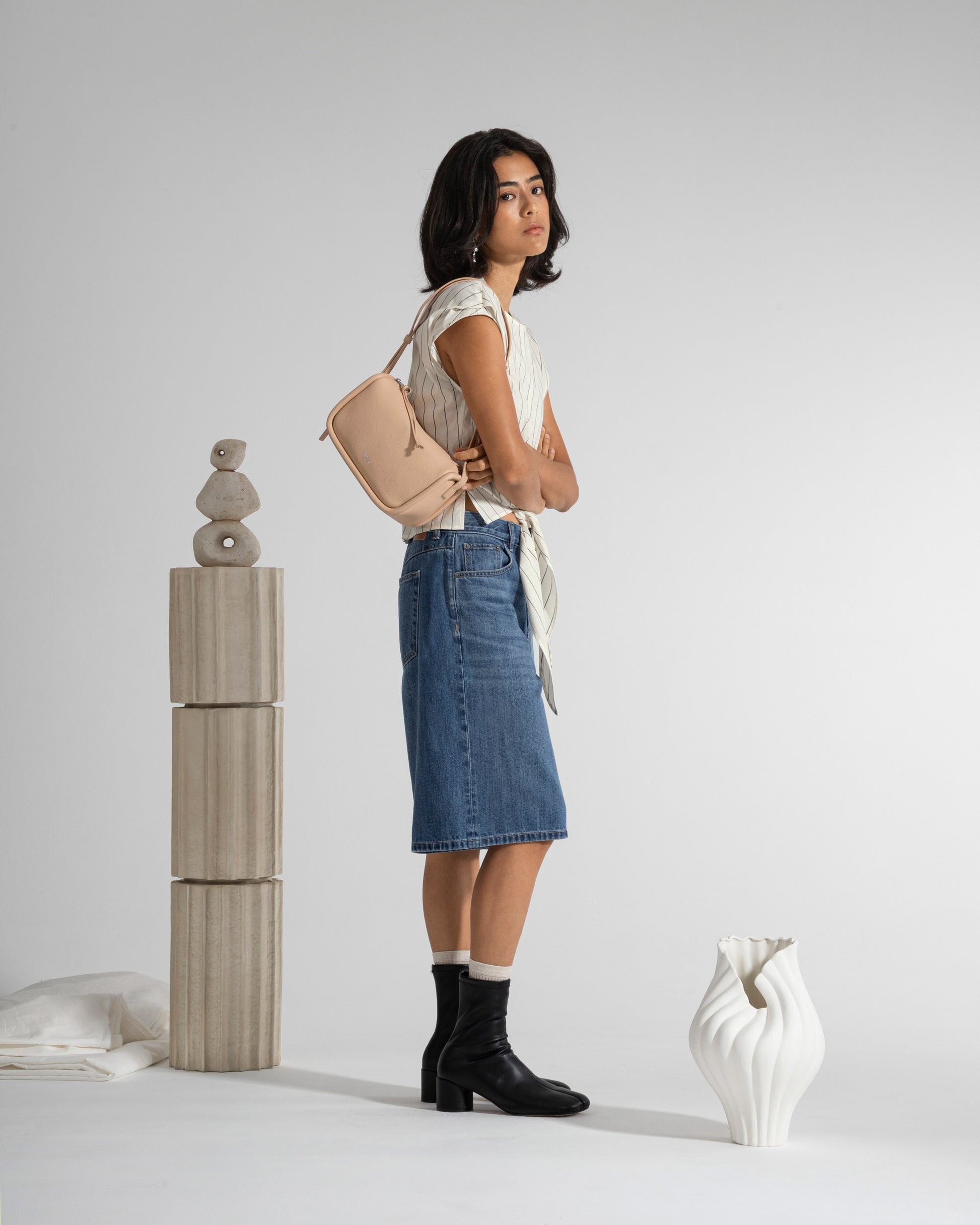 ボーイフレンド デニムショーツ