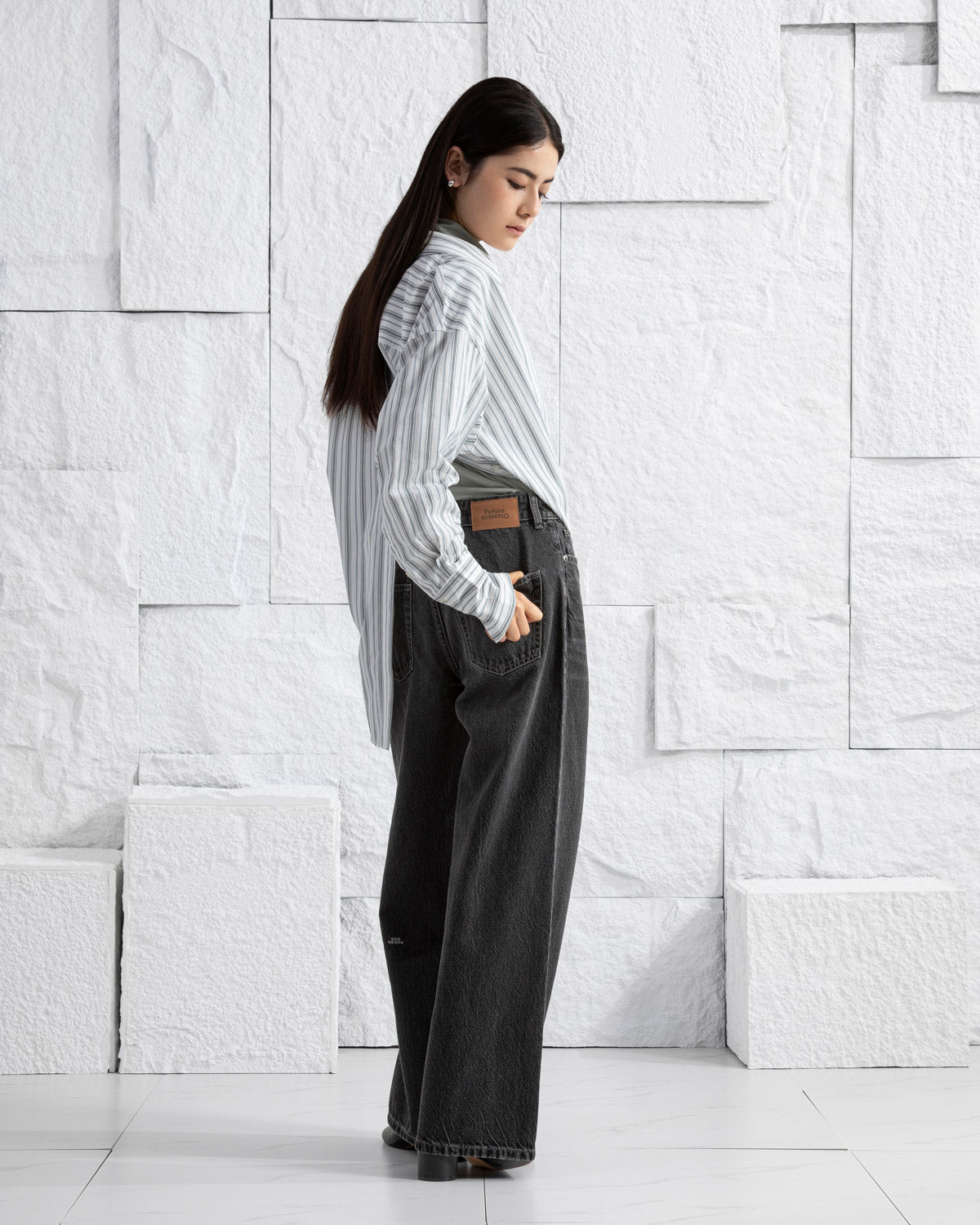 Loose Fit Jeans Dark Grey