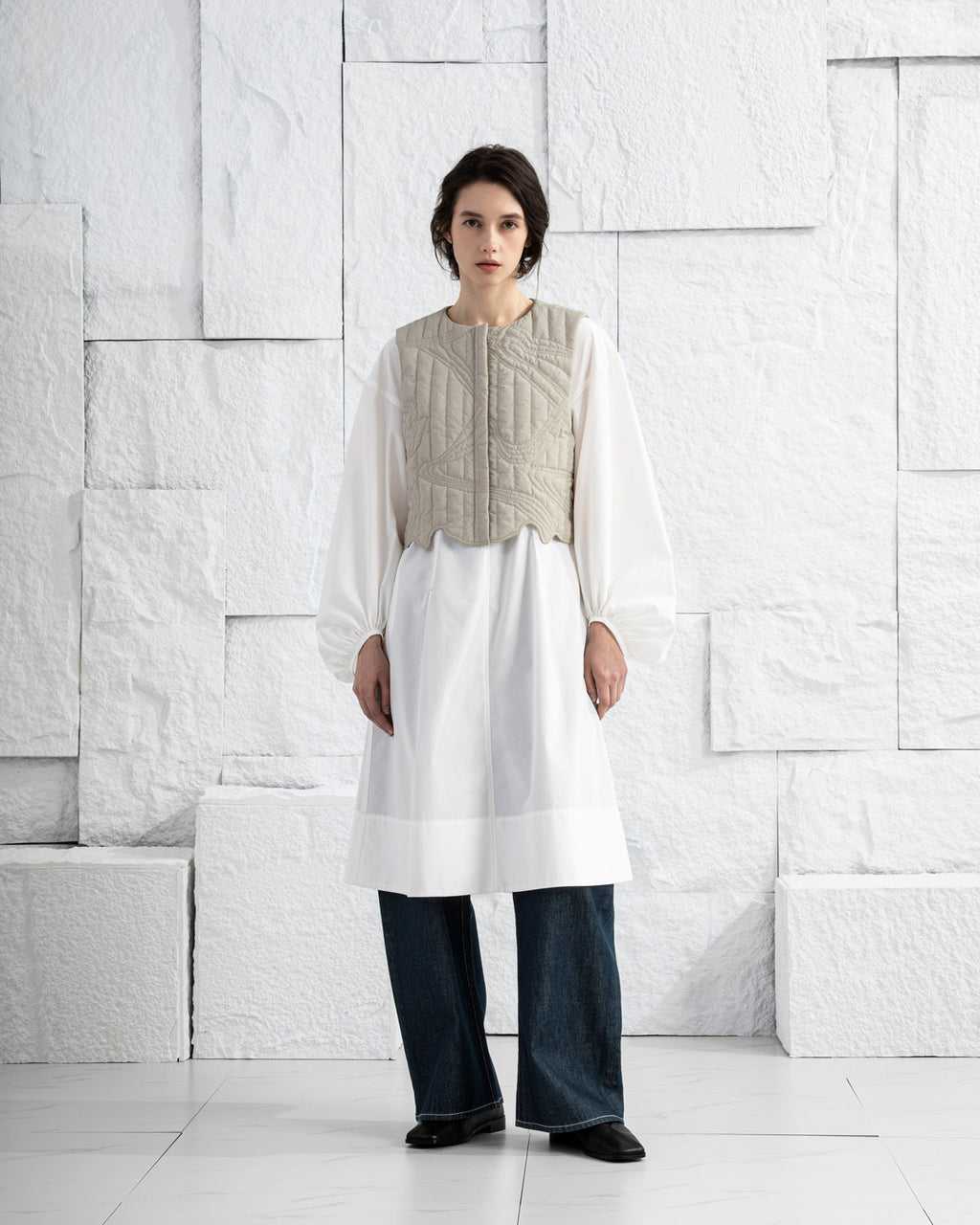 Marble Quilted Vest