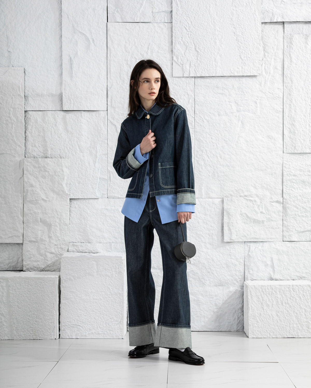 Cuffed Peter Pan Jacket