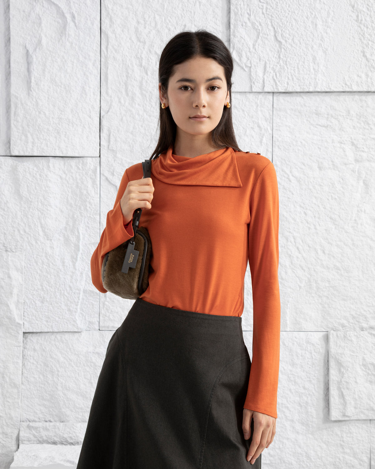 Button-up Collar Top