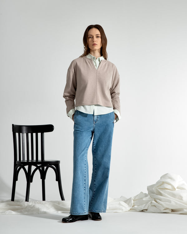 Twisted Panel Jeans